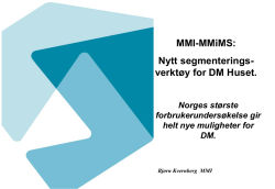 Norsk Medieindeks/Målgruppeindeks