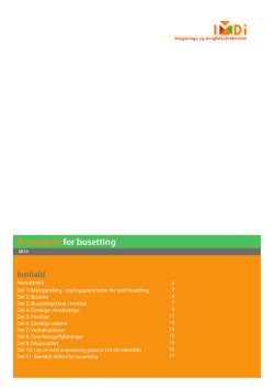 IMDis årsrapport for bosetting