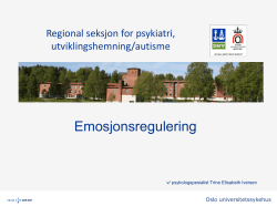 Emosjonsregulering - Oslo universitetssykehus