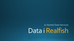 Realfish dataløsning (Nortek Data Services AS, Jardar Maatje)