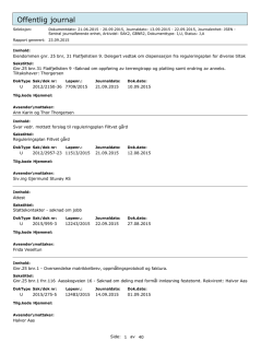 Postliste uke 38/2015