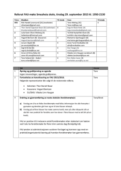 Referat FAU 29.09.15