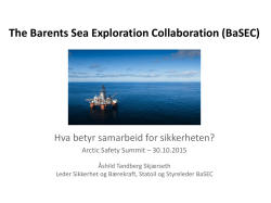The Barents Sea Exploration Collaboration (BaSEC)