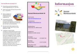 Informasjon - Harstad Montessoriskole