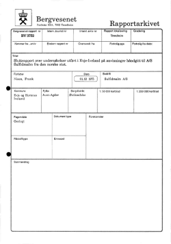 Bergvesenet Rapportarkivet - Norges geologiske undersøkelse