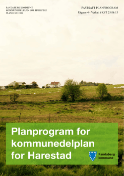 Fastsatt planprogram