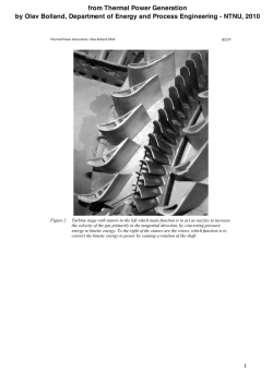 from Thermal Power Generation by Olav Bolland, Department of