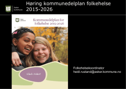 Folkehelseplan - Asker kommune
