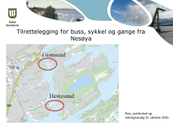 Tilrettelegging buss, sykkel, gang fra Nesøya