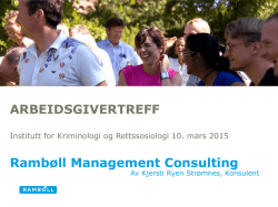 Prosjektassistent i Rambøll Management Consulting