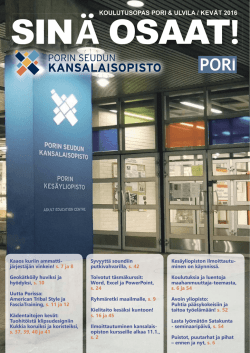 Sin&auml; Osaat! kev&auml;t 2016
