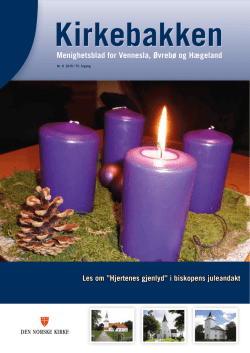 Menighetsblad nr. 8 - Vennesla kirkelige fellesråd