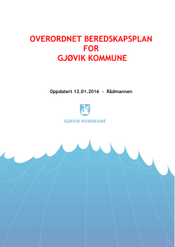 Overordnet beredskapsplan for Gjøvik kommune ()