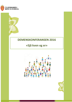 Program demenskonferansen 2016arbeidsdok