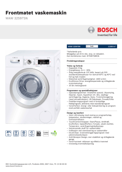 Bosch WAW 32597SN