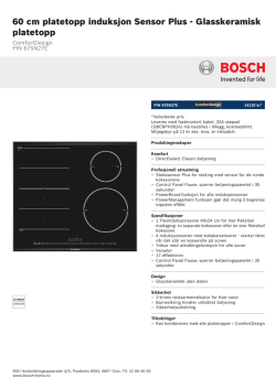 Bosch PIN 675N27E