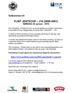 FLINT JENTECUP – J16 (2000-2001)