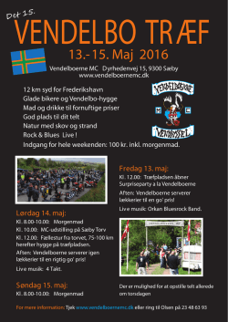 13.-15. Maj 2016 - Vendelboerne MC