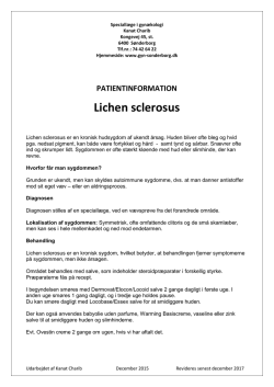Lichen sclerosus