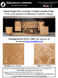 Vintage Floors, nu på lager i 2 designs