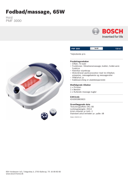 Bosch PMF 3000
