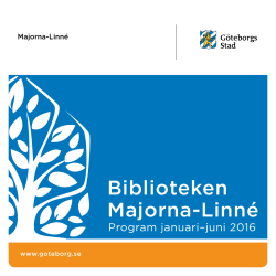 Majornas och Linnestadens biblioteks vårprogram 2016