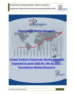 Global Sodium Propionate Market - Share, Size, Trends Analysis to 2021