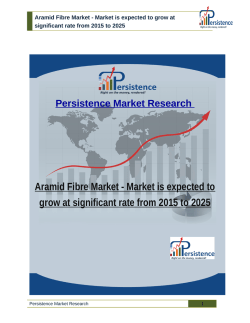 Aramid Fibre Market - Market is expected to grow at significant rate from 2015 to 2025