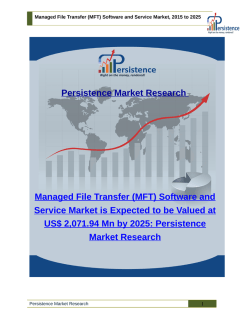 Managed File Transfer (MFT) Software and Service Market, 2015 to 2025