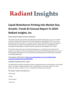Liquid Waterborne Printing Inks Market