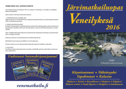 Järvimatkailuopas - Venematkailu.fi