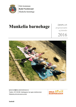 Munkelia barnehage 2016