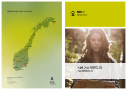 Kart over NIBIO, Ås - Norsk institutt for skog og landskap