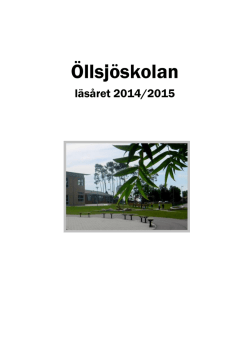 Skolhäftet 2014/2015 - Kristianstad kommun
