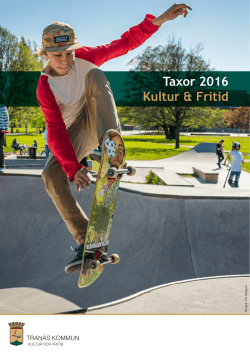 Taxor 2016 Kultur & Fritid