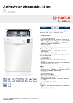 Bosch SPU 40E42SK