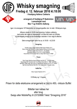 invitation ses her. - Vestbjerg IF Badminton