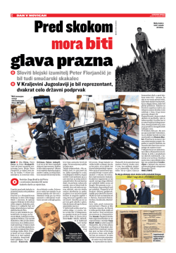 Slovenske novice - Peter Florjančič