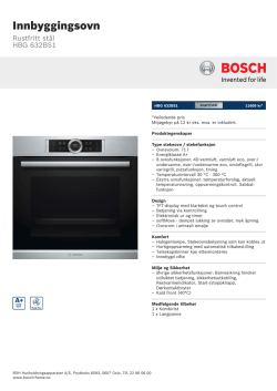 Bosch HBG 632BS1
