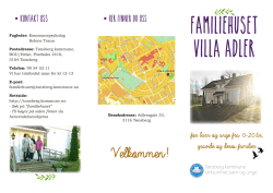 Info Villa Adler - Tønsberg kommune