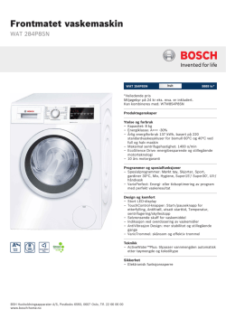 Bosch WAT 284P8SN