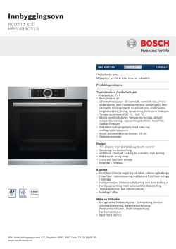 Bosch HBG 655CS1S