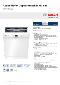 Bosch SMU 58L22SK