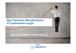Lue, kenelle ja miten! - Pro Growth Consulting