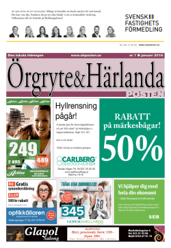 Januari 2016 - Örgryte & Härlanda Posten