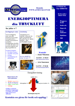 ENERGIOPTIMERA din TRYCKLUFT