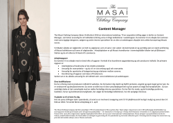 Content Manager - Dansk Mode & Textil