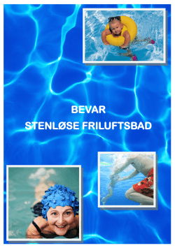 BEVAR STENLØSE FRILUFTSBAD