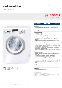 Bosch WAK 28298SN