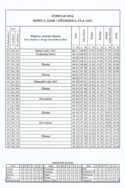 FEBRUAR W16. REBIU-L-AHIR / D2U11 DE-L